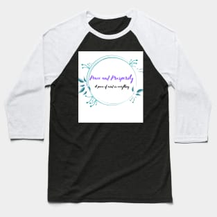 Peace of Mind Baseball T-Shirt